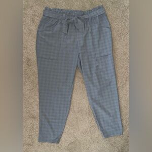 Athleta Gray Plaid Women's Pants size 16